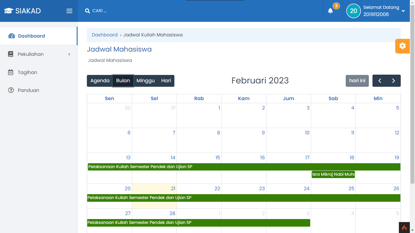 Kalender Akademik